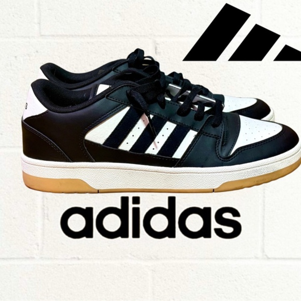 👟 Adidas Drop Step Low Sneakers – Men’s Size 10 – Black/White/Gum – 2024 Release